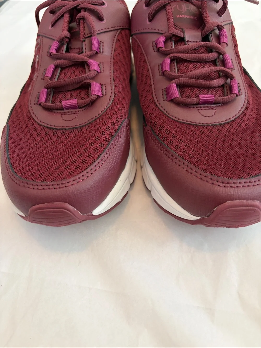 Ryka Womens Harmonic Leather Lifestyle Athletic and Training Shoes